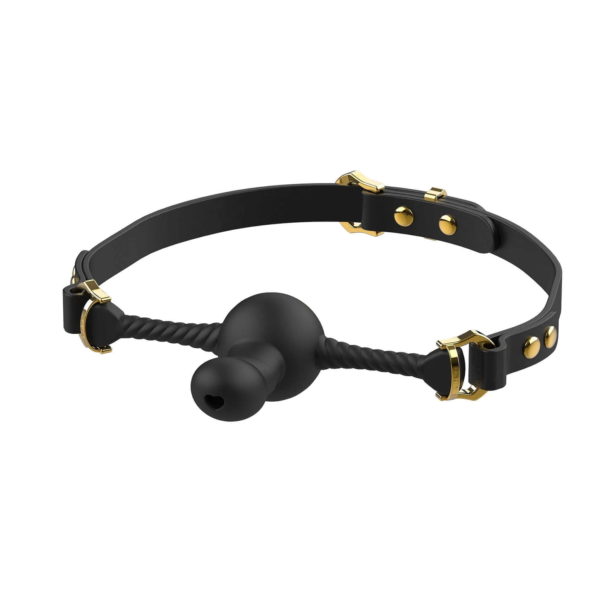 UPKO Dildo-Shaped Mouth Gag Black