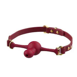 UPKO Dildo-Shaped Mouth Gag Red
