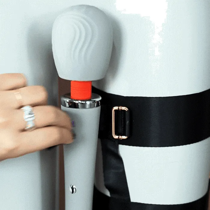 UPKO Remote-Control Wand Vibrator & Thigh Harness Combo
