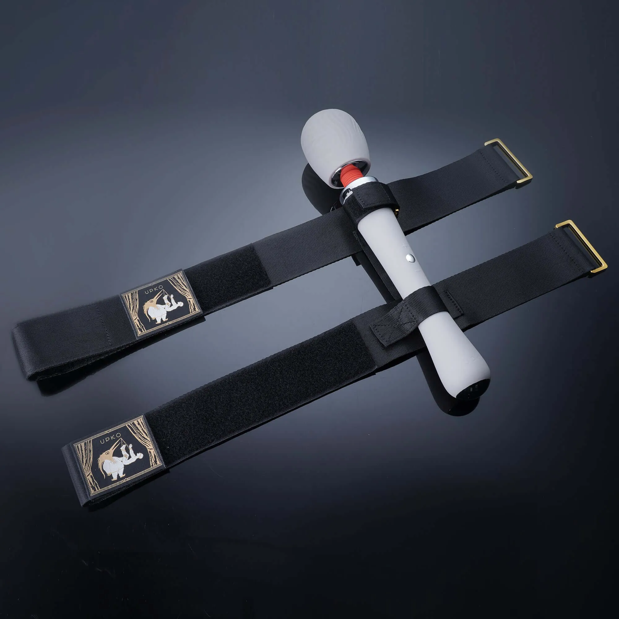 UPKO Remote-Control Wand Vibrator & Thigh Harness Combo