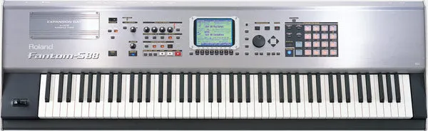 Used Roland Fantom-S88 88-Key Sampling Workstation Keyboard