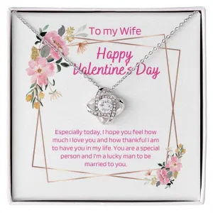 Valentine's Love Knot Necklace