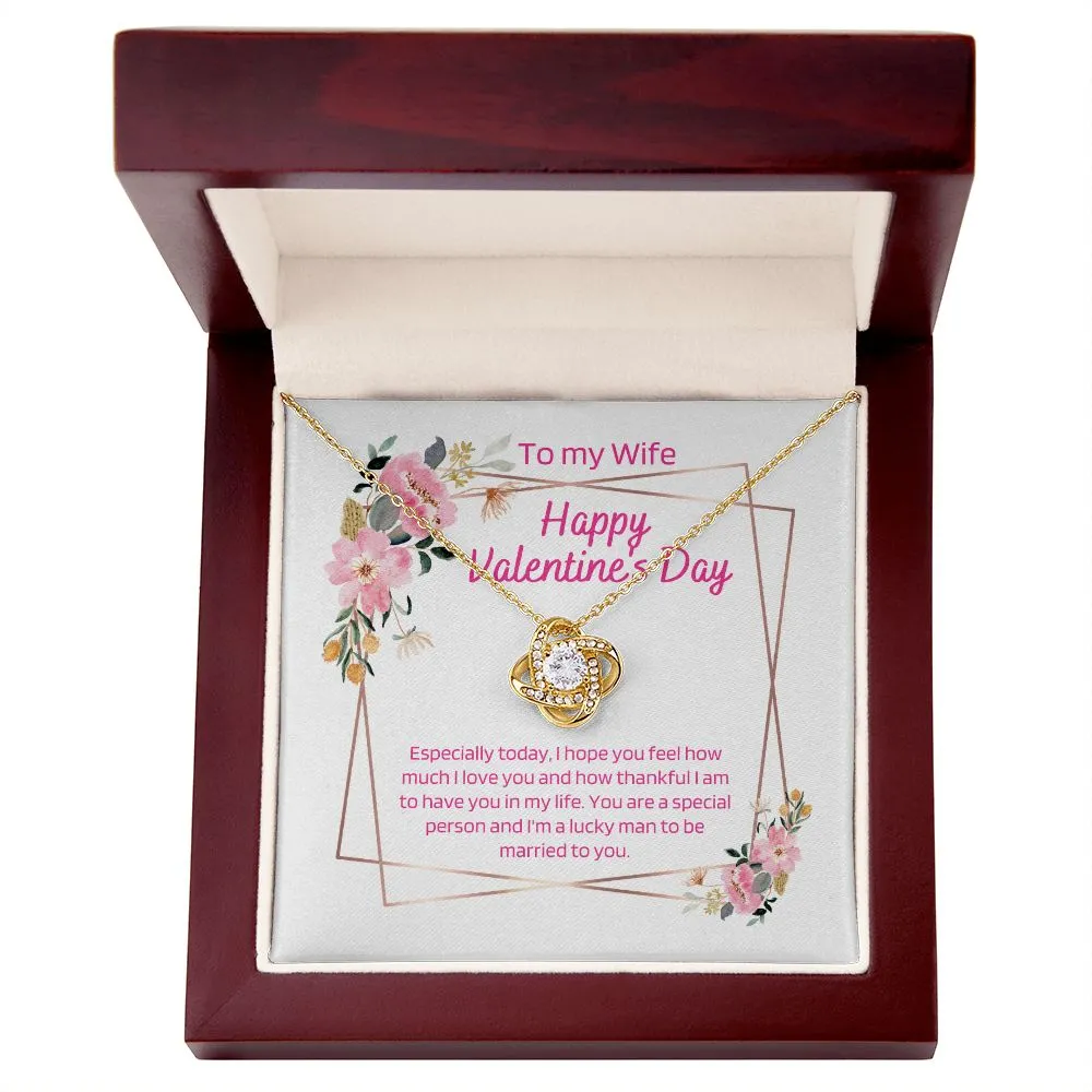 Valentine's Love Knot Necklace