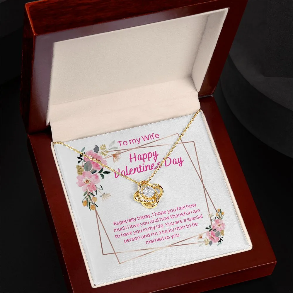 Valentine's Love Knot Necklace