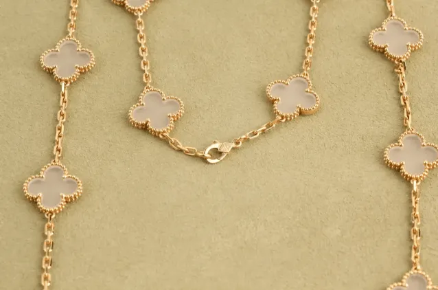 Van Cleef and Arpels Vintage Alhambra 20 Motif Necklace