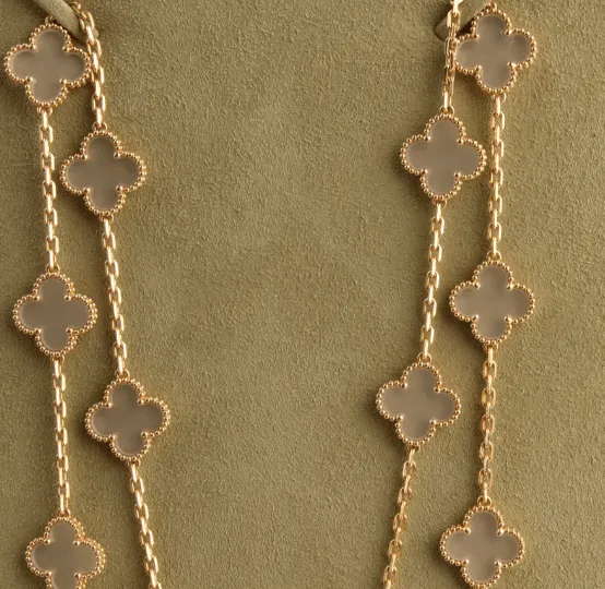 Van Cleef and Arpels Vintage Alhambra 20 Motif Necklace