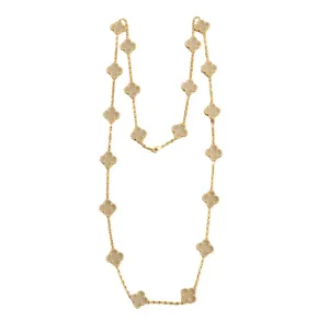 Van Cleef and Arpels Vintage Alhambra 20 Motif Necklace