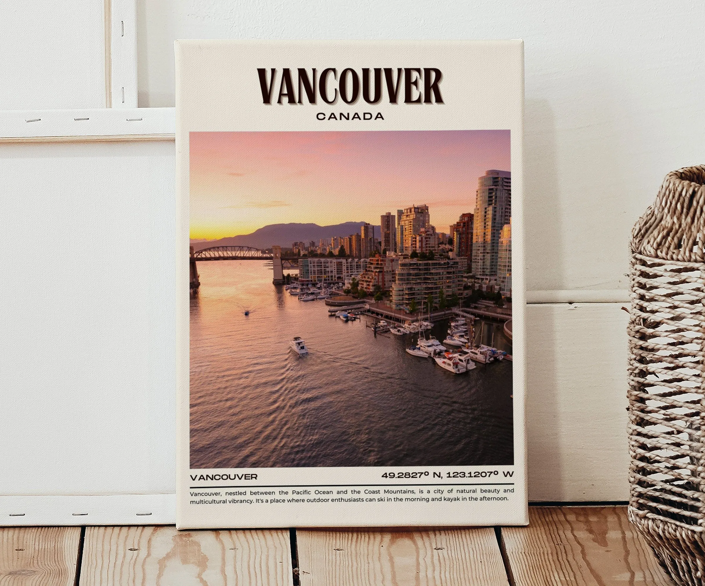 Vancouver Vintage Wall Art, Canada