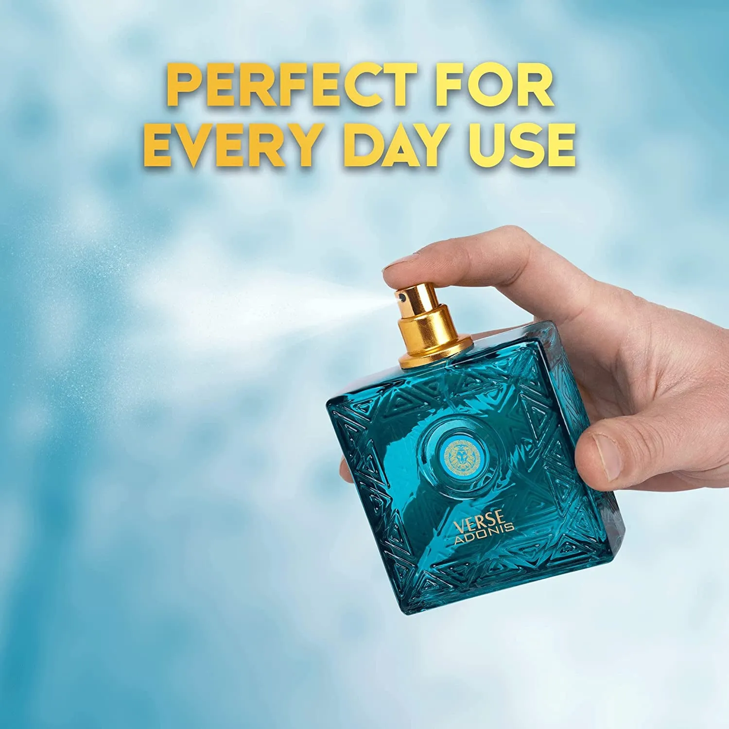 Verse Adonis Eau De Parfum for Men 3.4 Fl. Oz. 100Ml Men'S Perfume Refreshing Combination of Woody Floral & Fruity Scents - Masculine Scent Lasts All Day a Gift for Any Occasion
