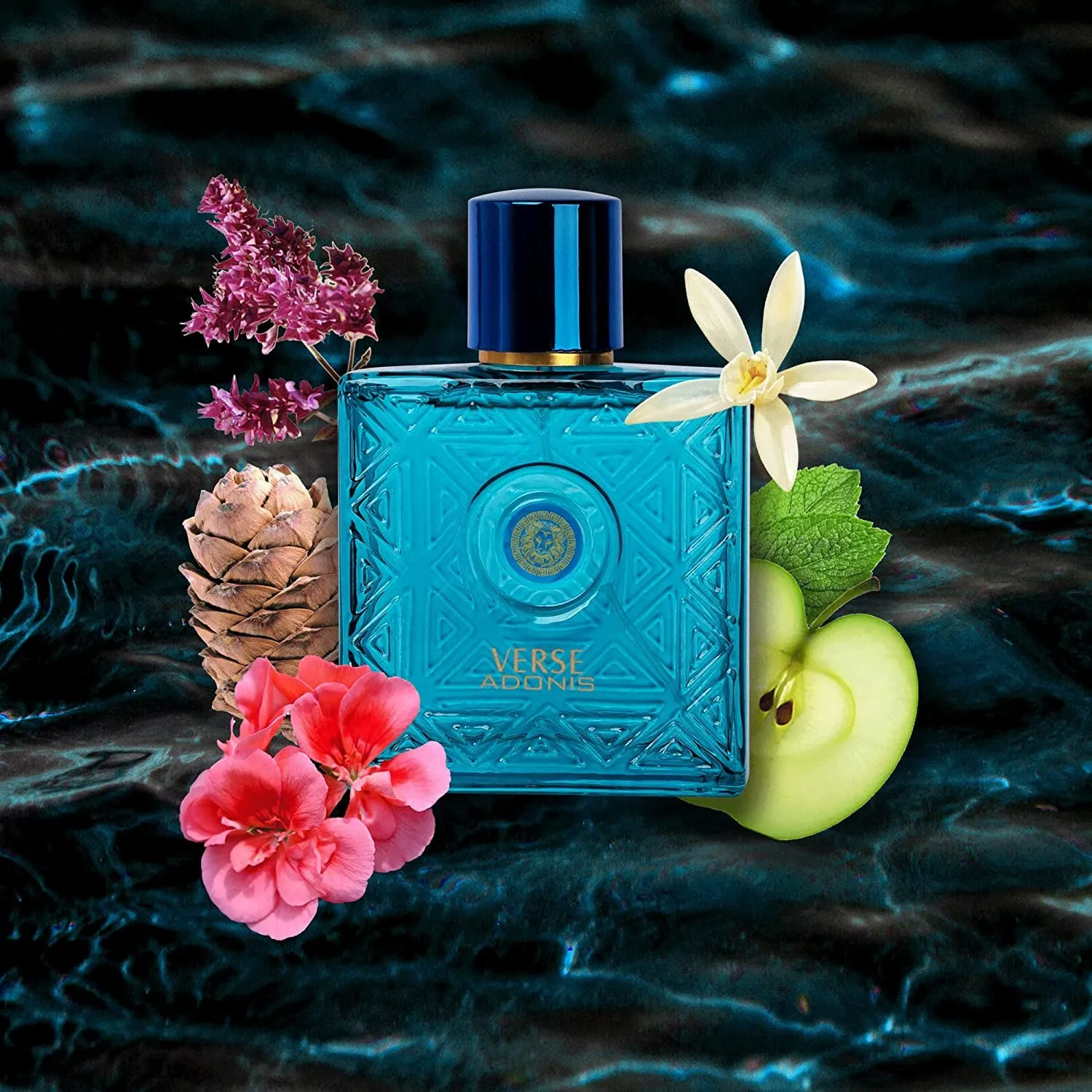 Verse Adonis Eau De Parfum for Men 3.4 Fl. Oz. 100Ml Men'S Perfume Refreshing Combination of Woody Floral & Fruity Scents - Masculine Scent Lasts All Day a Gift for Any Occasion