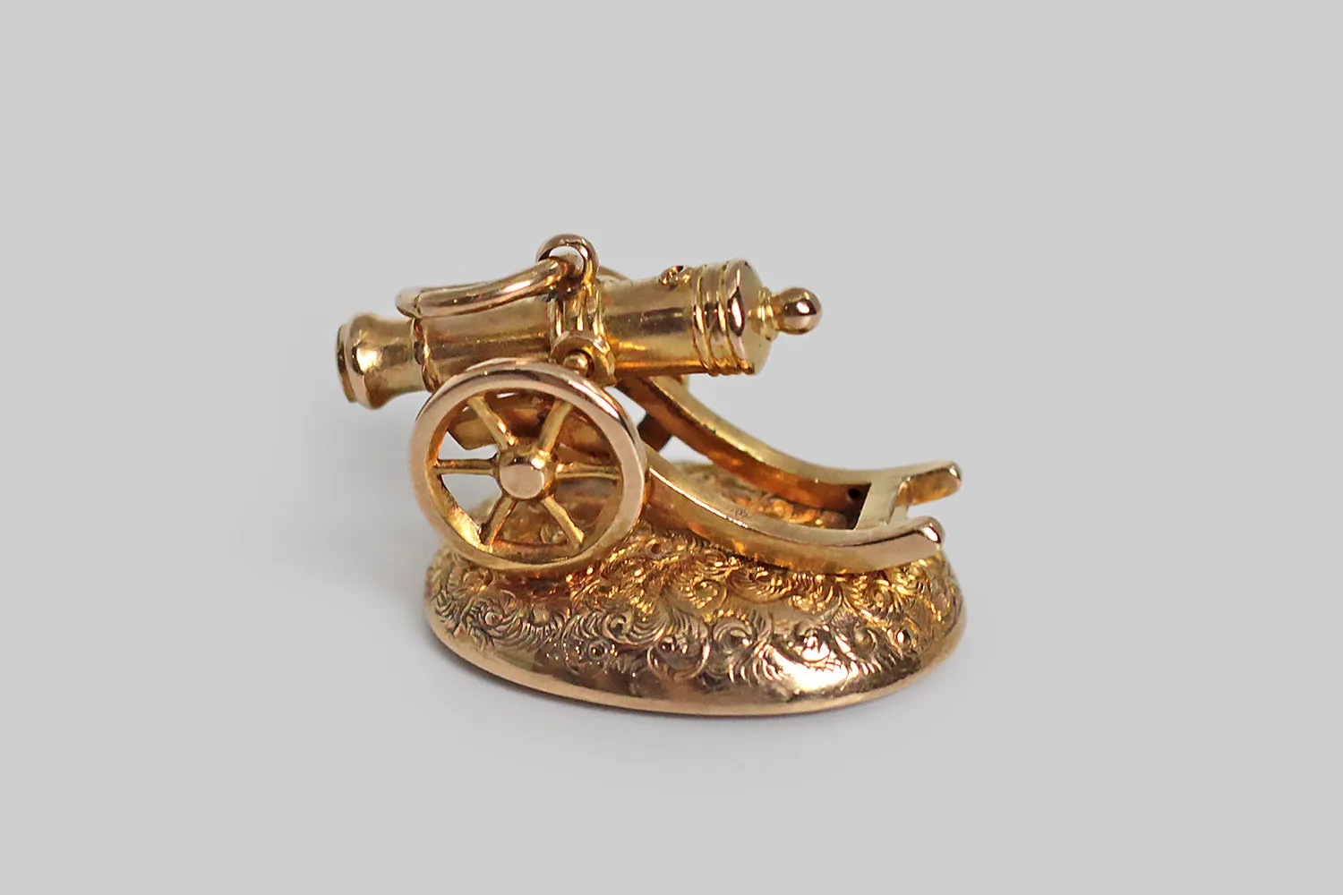 Victorian Articulated Cannon Wax Seal Fob