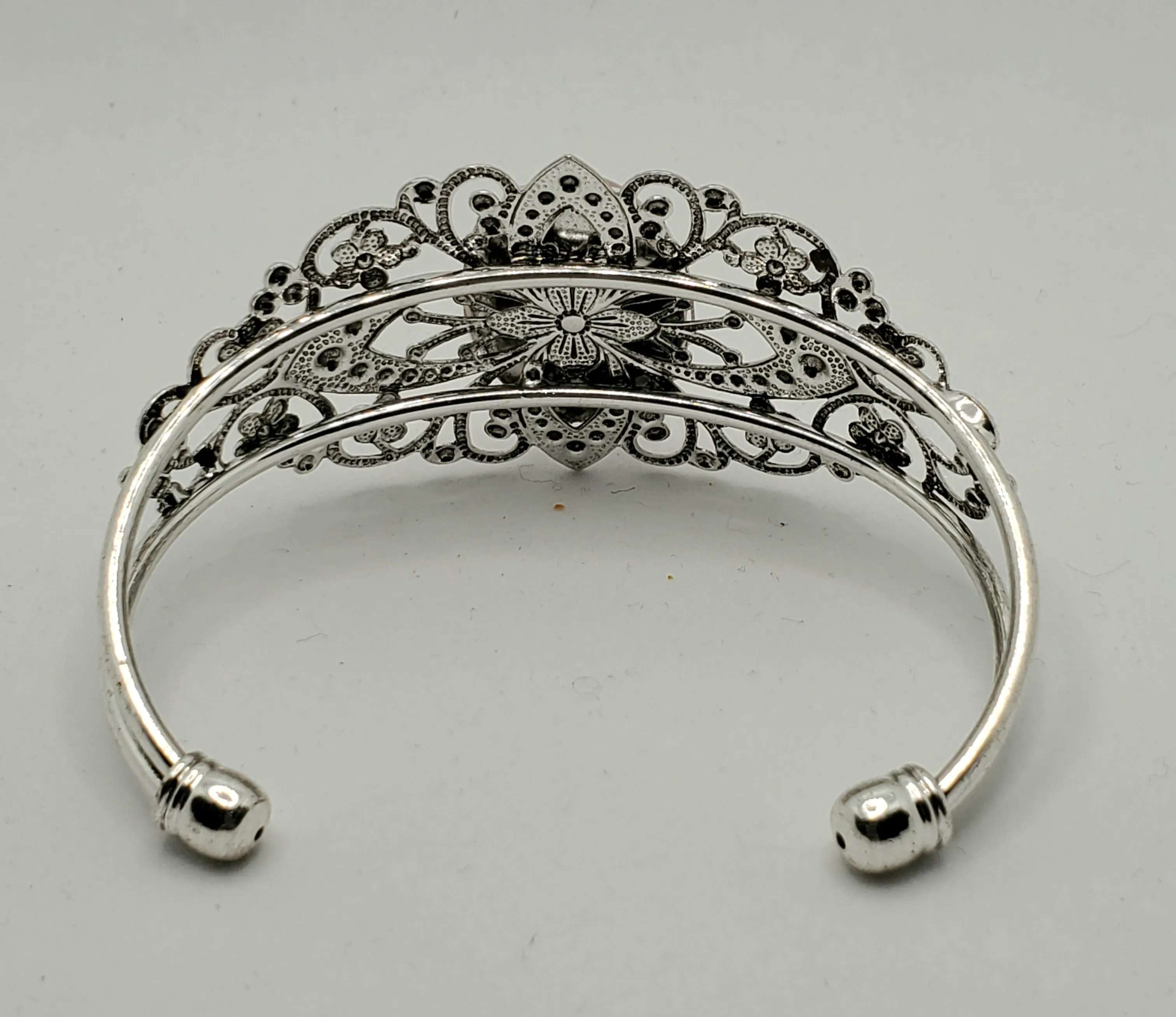 Victorian Style Rose Quartz Bracelet