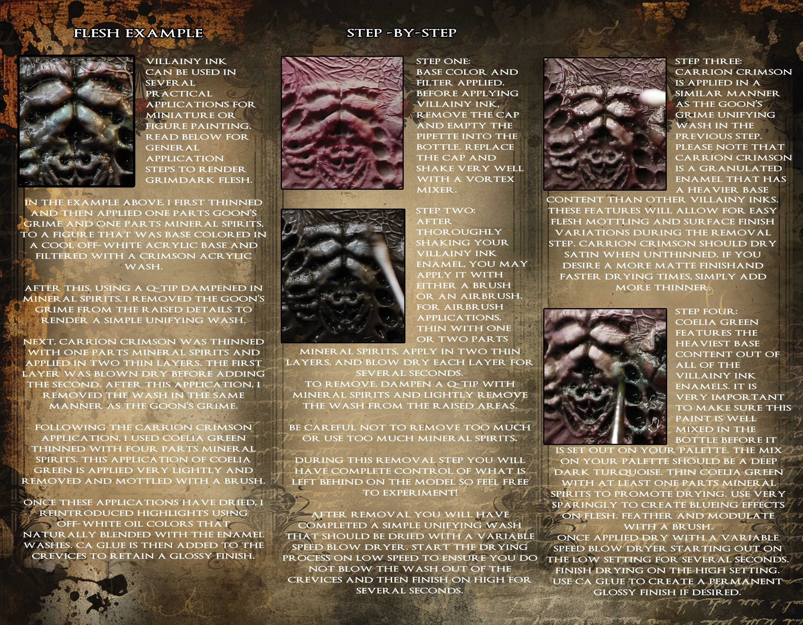 Villainy Inks - Handcrafted Enamel Washes 30ml - Ichor of the Damned
