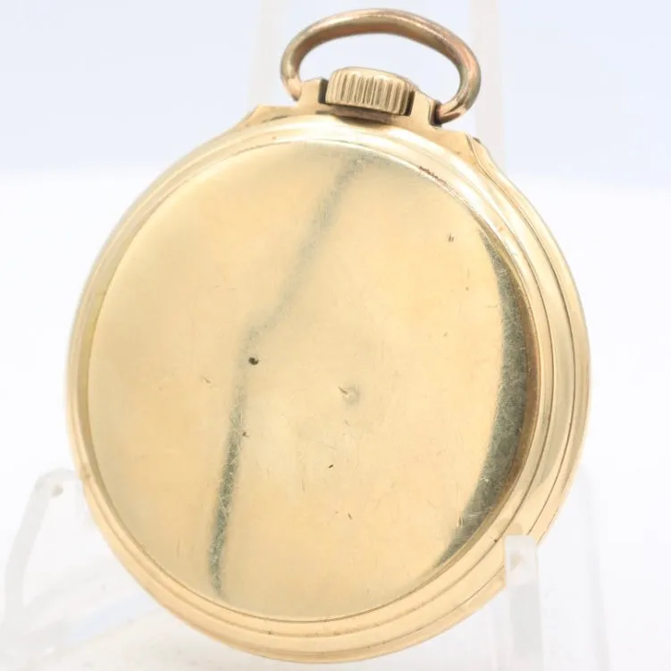 Vintage 16s 1941 Elgin 23 Jewel Railroad Pocket Watch 540 10k GF USA