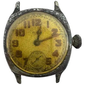 Vintage 1928 Elgin Cushion Men's Mechanical Wristwatch 462 USA Silveroid