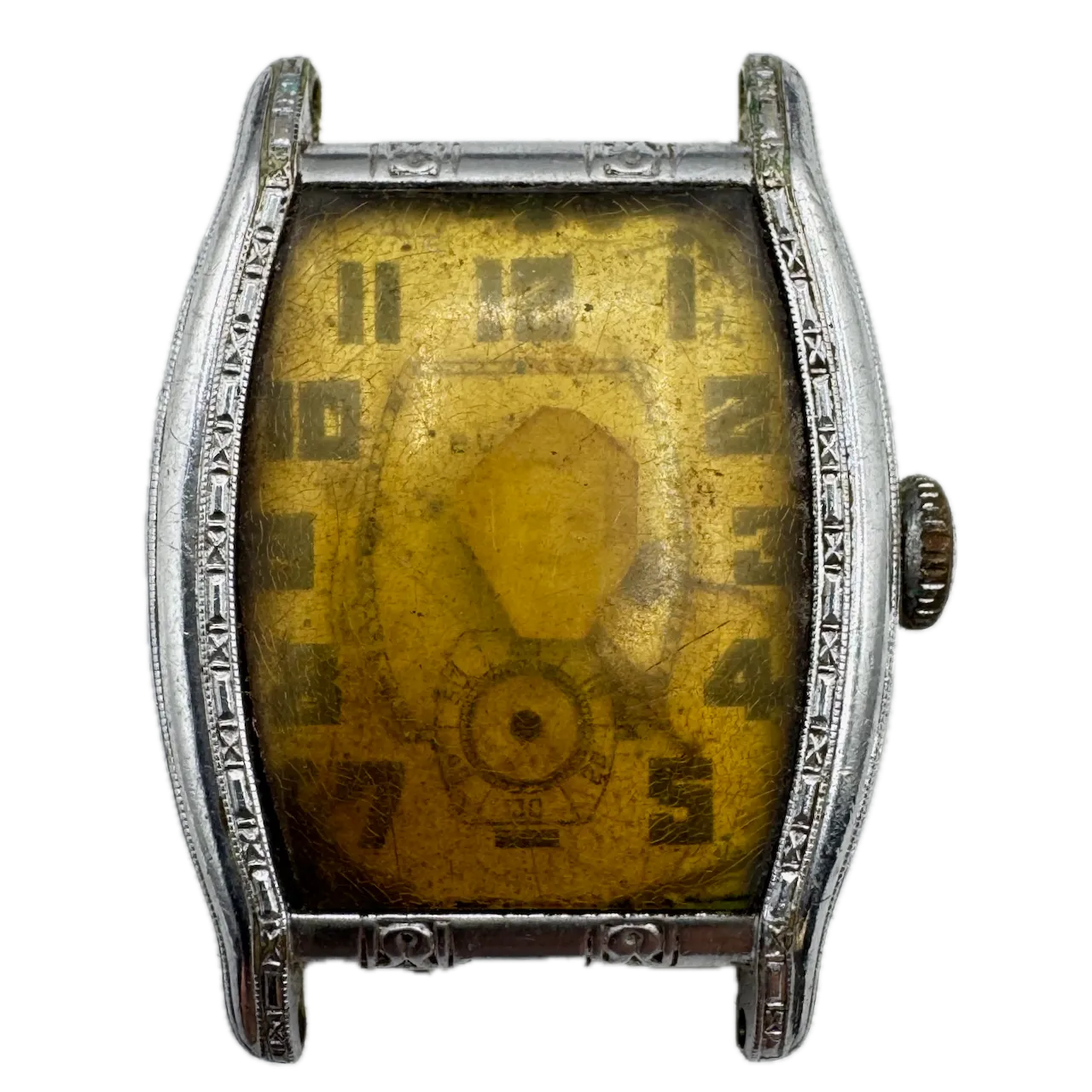 Vintage 1930 Bulova Crusador Men's Mechanical Wristwatch 10 AN Chrome Plated