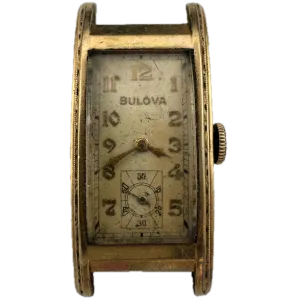 Vintage 1937 Bulova President Men's Mechanical Wristwatch 7 AP USA 10k GF