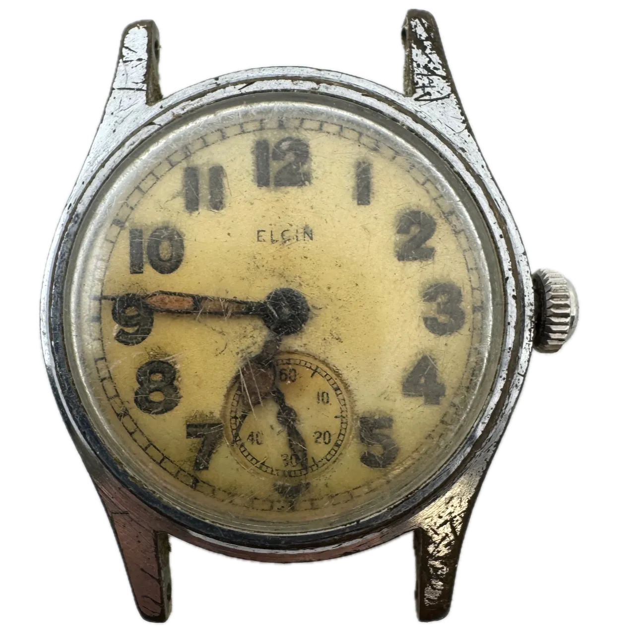 Vintage 1945 Elgin WWII Era Military Men's Mechanical Wristwatch 554 USA