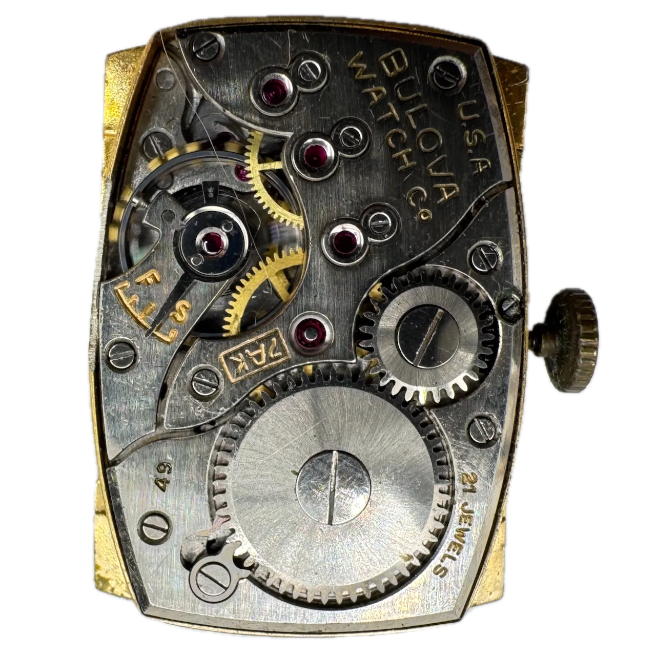 Vintage 1949 Bulova Excellency Men's Mechanical Wristwatch 7 AK USA 10k GF