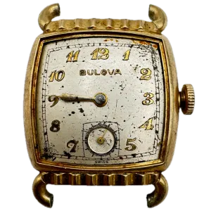Vintage 1951 Bulova Director Men's Mechanical Wristwatch 10 BT Steel & 10k RGP