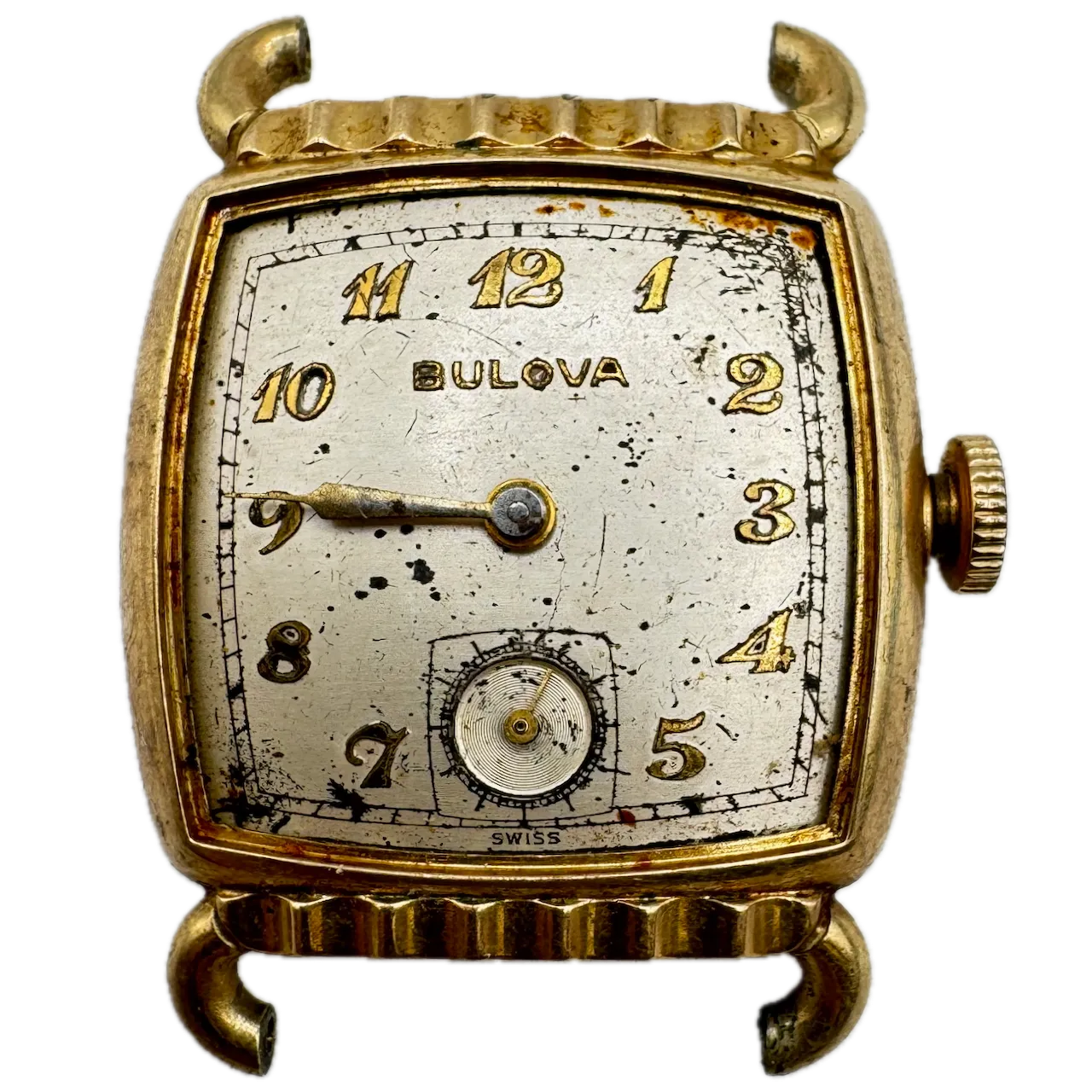 Vintage 1951 Bulova Director Men's Mechanical Wristwatch 10 BT Steel & 10k RGP
