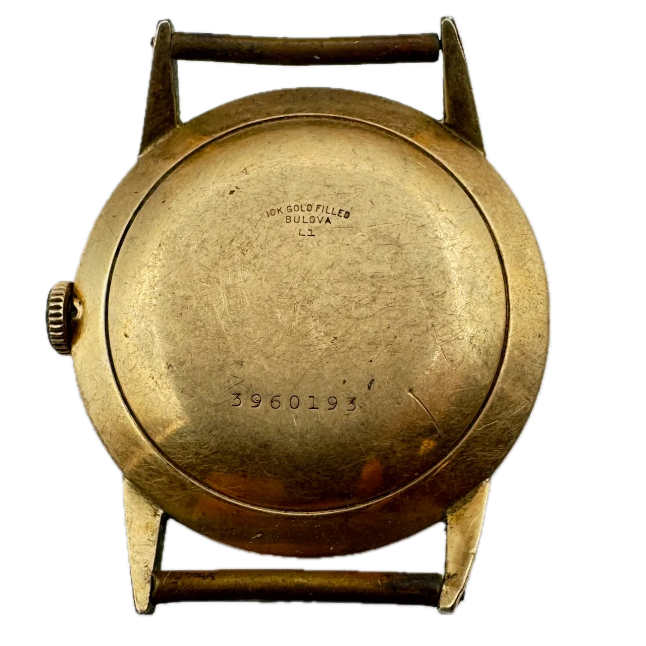 Vintage 1951 Bulova Pyramid Men's Automatic Wristwatch Swiss 10k Gold Filled