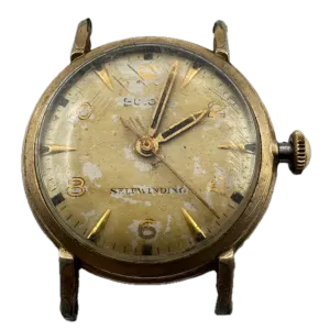 Vintage 1957 Bulova Men's Automatic Wristwatch 11 ACAC Swiss Steel & 10k RGP