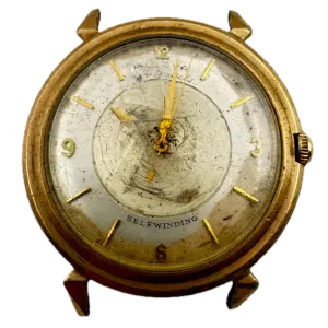 Vintage 1959 Bulova Mystery Dial Men's Automatic Wristwatch Swiss 10k RGP