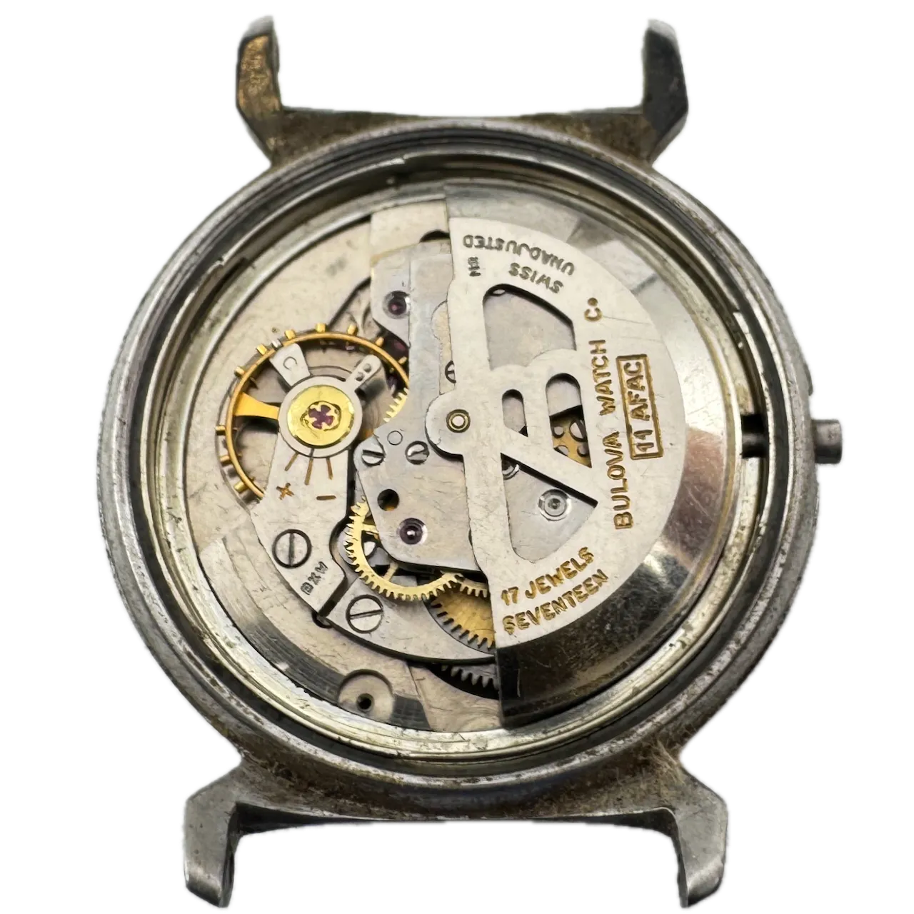 Vintage 1962 Bulova Jet Clipper Men's Automatic Wristwatch 11 AFAC Swiss Steel