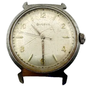 Vintage 1963 Bulova 2382 Jet Clipper Men's Automatic Wristwatch 11 AFAC