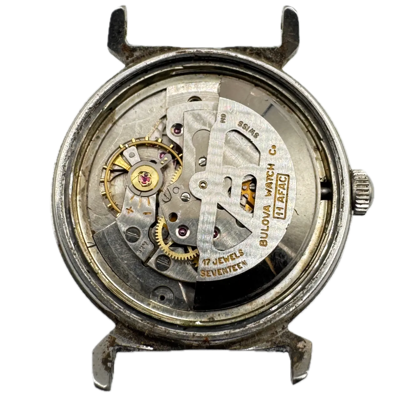 Vintage 1963 Bulova 2382 Jet Clipper Men's Automatic Wristwatch 11 AFAC