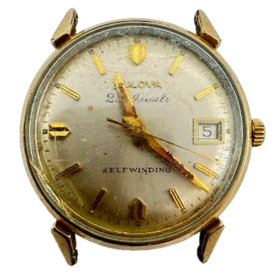 Vintage 1968 Bulova 2525 Sunburst Date Men's Automatic Wristwatch 10CPACD USA