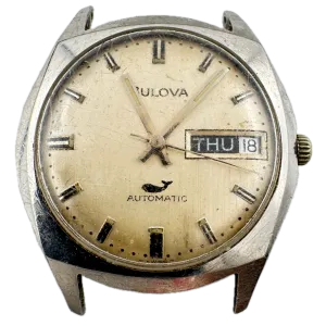 Vintage 1969 Bulova 2962 Sea King Men's Automatic Wristwatch 11 ANACB Steel