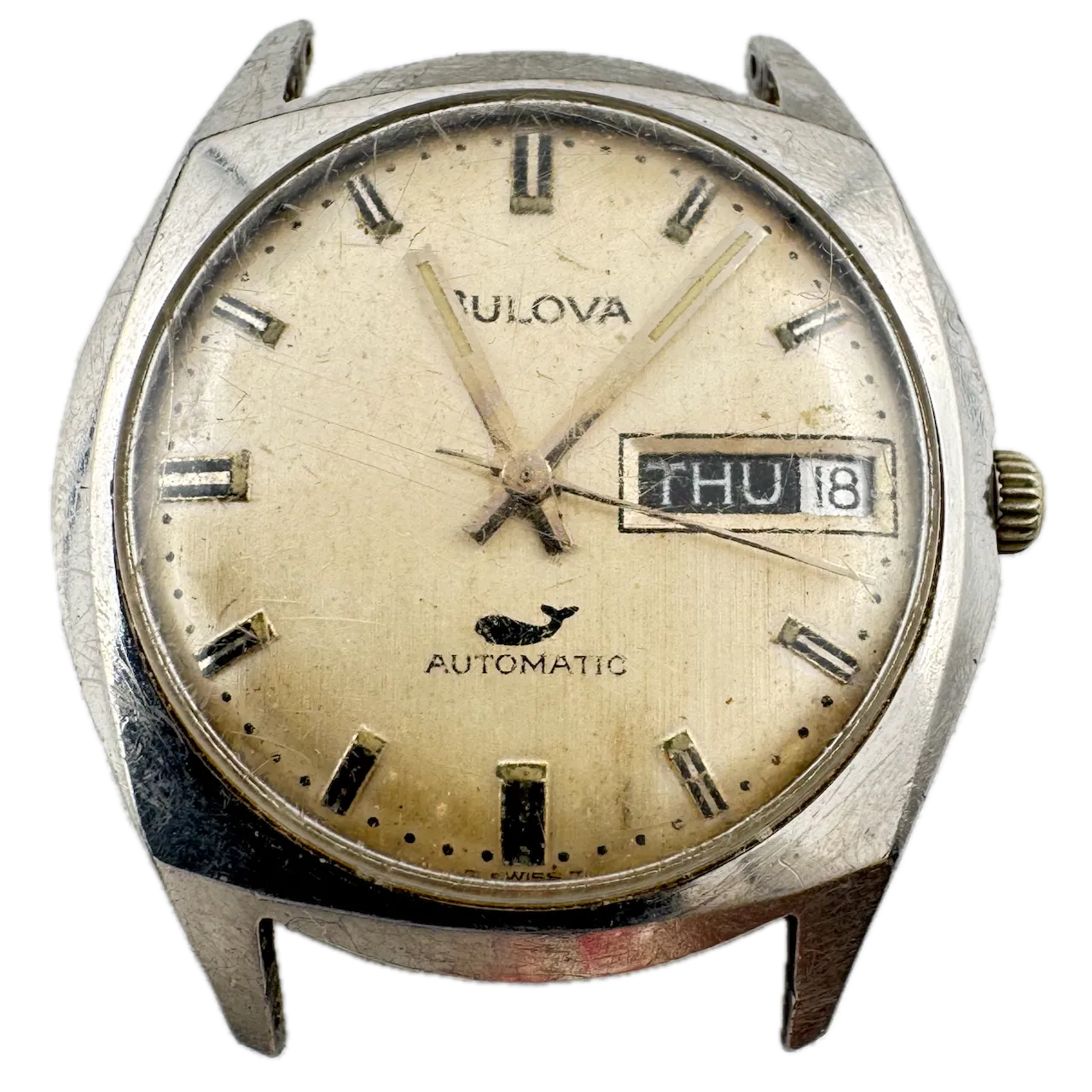 Vintage 1969 Bulova 2962 Sea King Men's Automatic Wristwatch 11 ANACB Steel