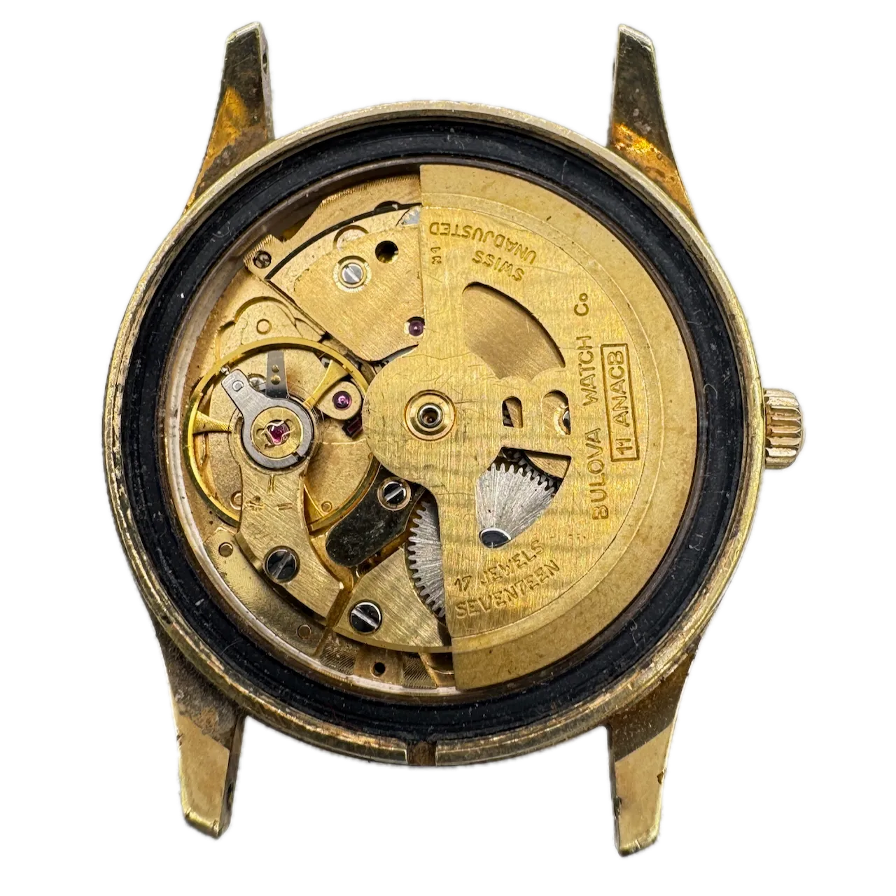 Vintage 1971 Bulova Sea King Day Date Men's Automatic Wristwatch 11 ANACB Swiss