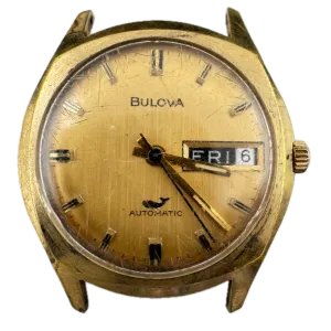 Vintage 1971 Bulova Sea King Day Date Men's Automatic Wristwatch 11 ANACB Swiss
