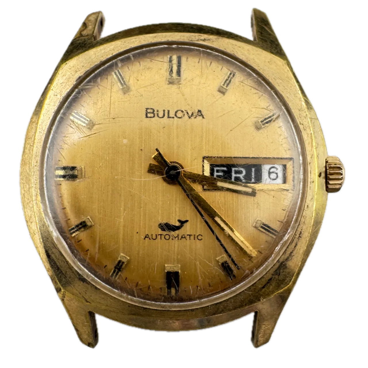 Vintage 1971 Bulova Sea King Day Date Men's Automatic Wristwatch 11 ANACB Swiss