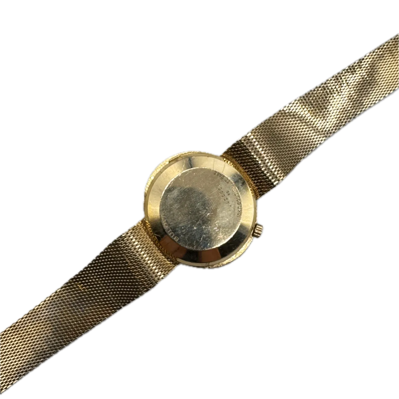 Vintage 1972 Accutron Orange Saucer Men's Tuning Fork Wristwatch 218 3 10k GF
