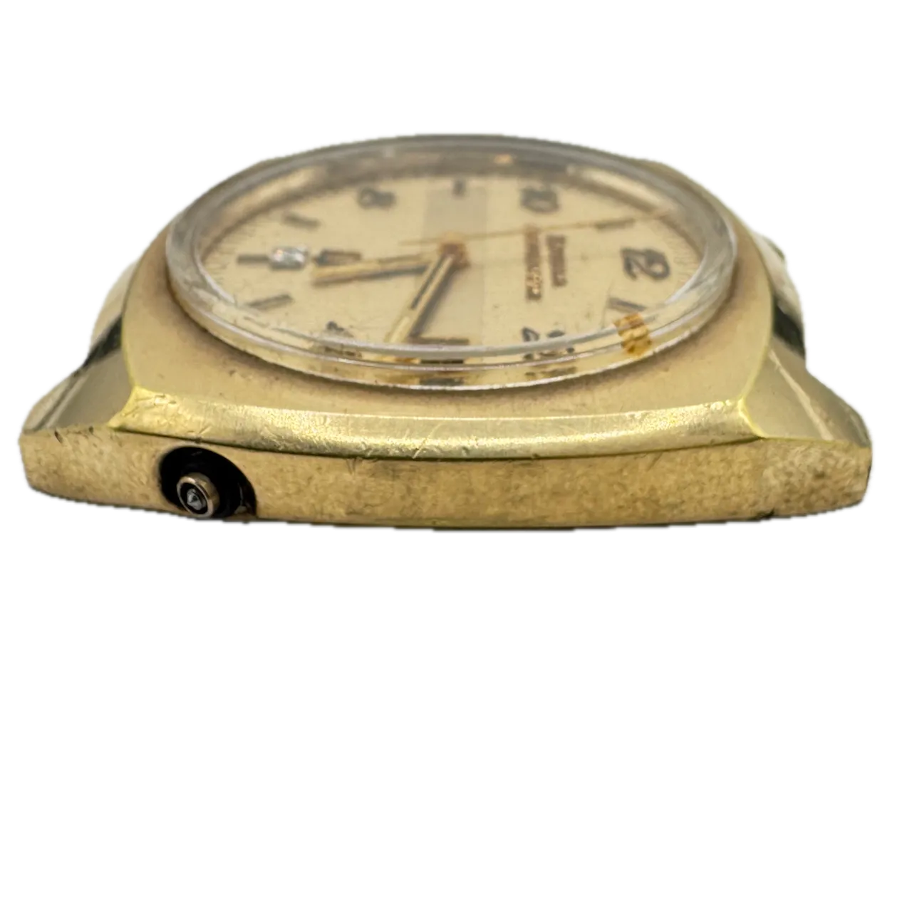 Vintage 1973 Accutron Diamond Date Men's Tuning Fork Wristwatch 224 1 10k RGP