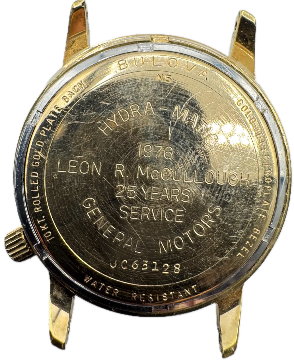 Vintage 1975 Accutron Hydra-Matic Men's Tuning Fork Wristwatch 218 Gold Plated