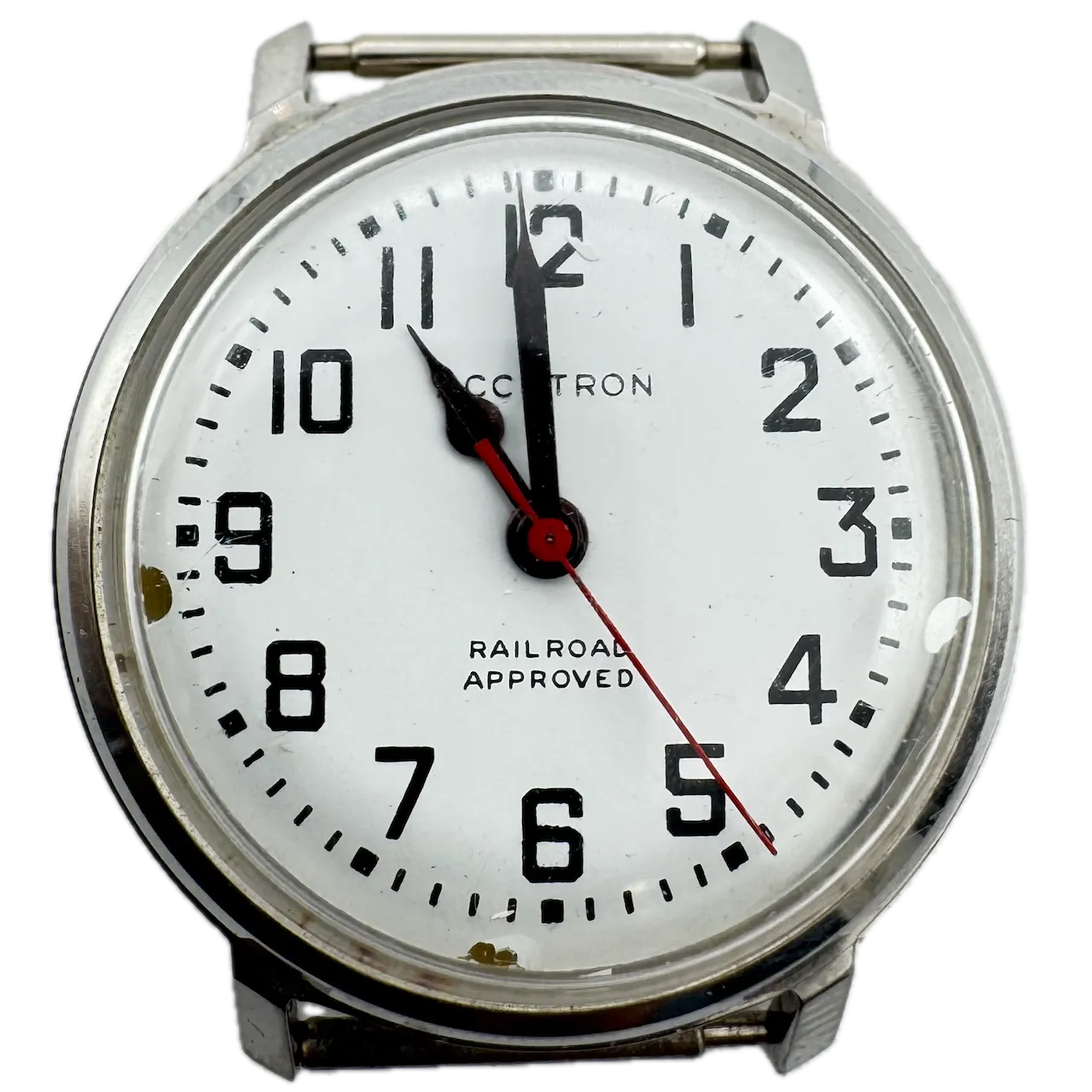 Vintage 1975 Accutron Railroad Approved Men's Tuning Fork Wristwatch 214 Steel