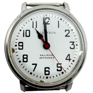 Vintage 1975 Accutron Railroad Approved Men's Tuning Fork Wristwatch 214 Steel