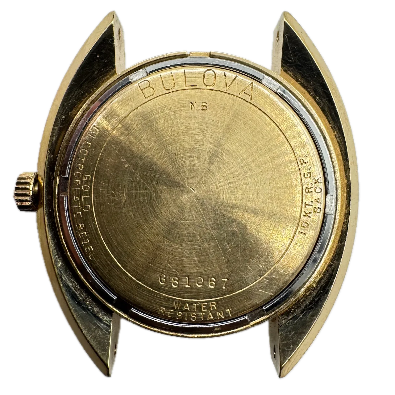 Vintage 1975 Bulova 3465 Linen Dial Men's Tuning Fork Wristwatch 231 3 Swiss