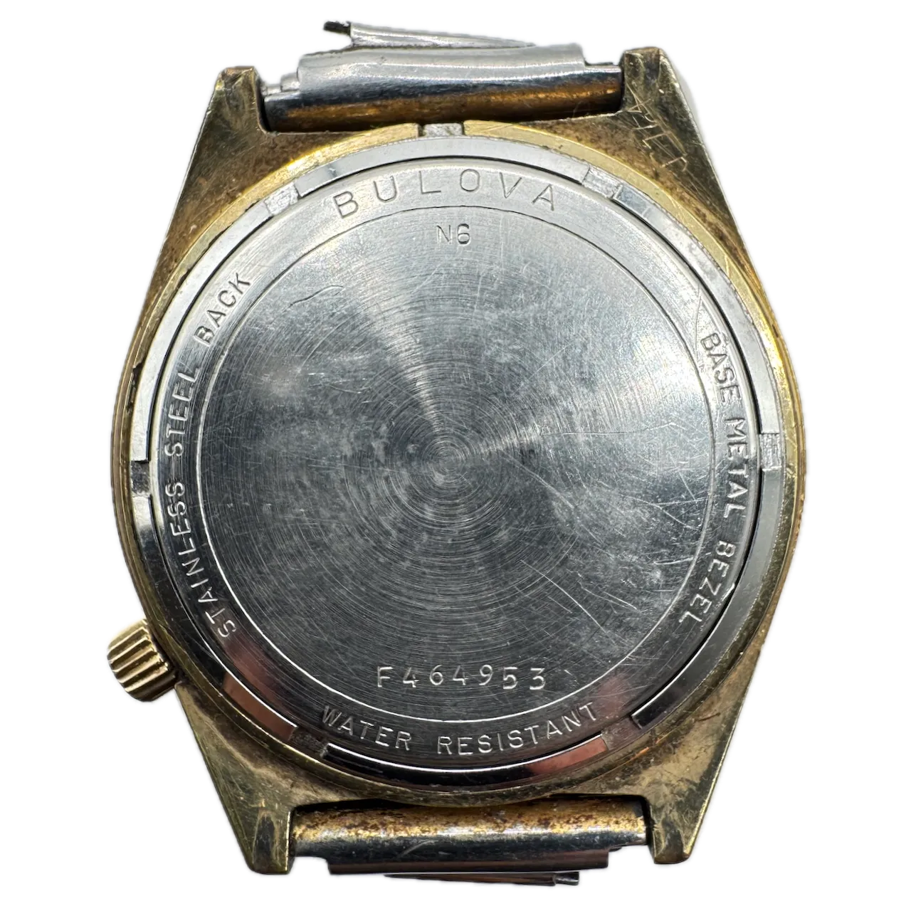 Vintage 1976 Bulova Faceted Orange Day Date Men's Tuning Fork Wristwatch 224 2
