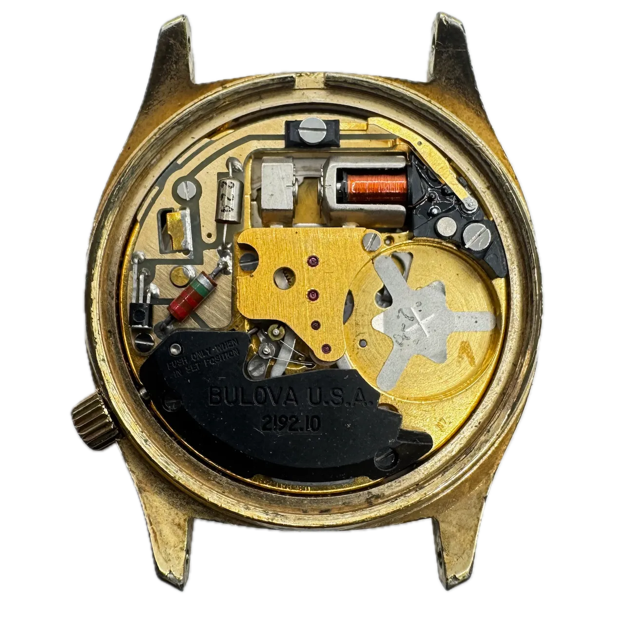 Vintage 1977 Accutron Railroad Approved Men's Tuning Fork Wristwatch 218 USA