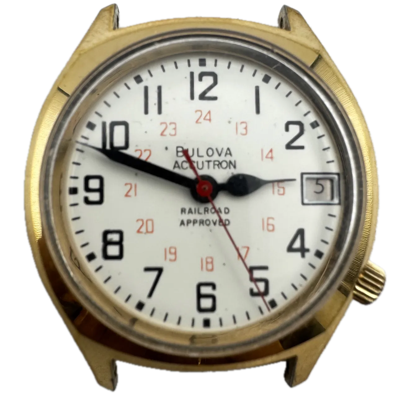 Vintage 1977 Accutron Railroad Approved Men's Tuning Fork Wristwatch 218 USA