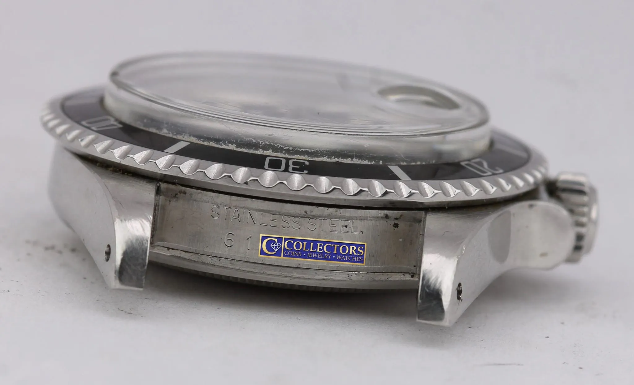 Vintage 1979 Rolex Submariner Date CREAM PATINA 6.1x 1680 Matte Black Dive Watch