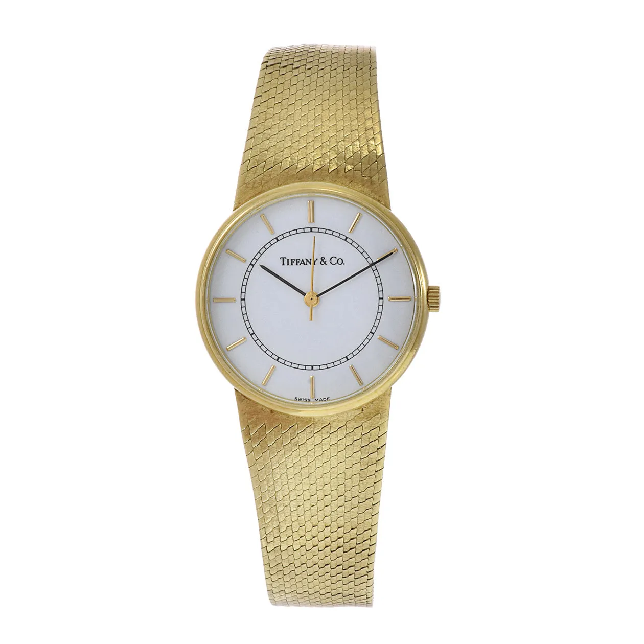 Vintage 1980's Tiffany & Co. 14KT Yellow Gold Watch