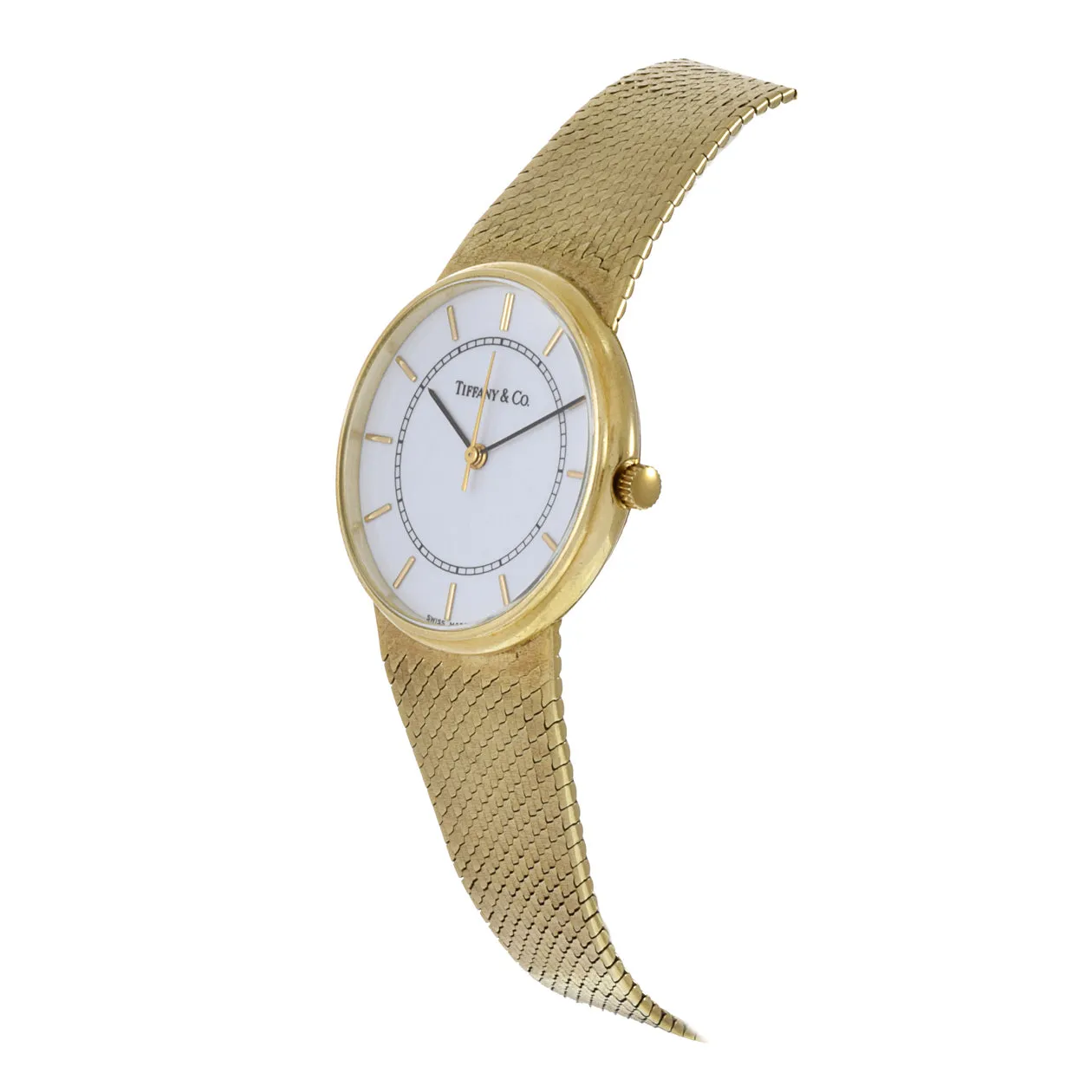 Vintage 1980's Tiffany & Co. 14KT Yellow Gold Watch