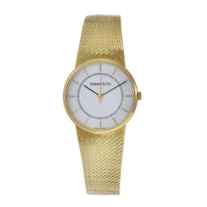 Vintage 1980's Tiffany & Co. 14KT Yellow Gold Watch